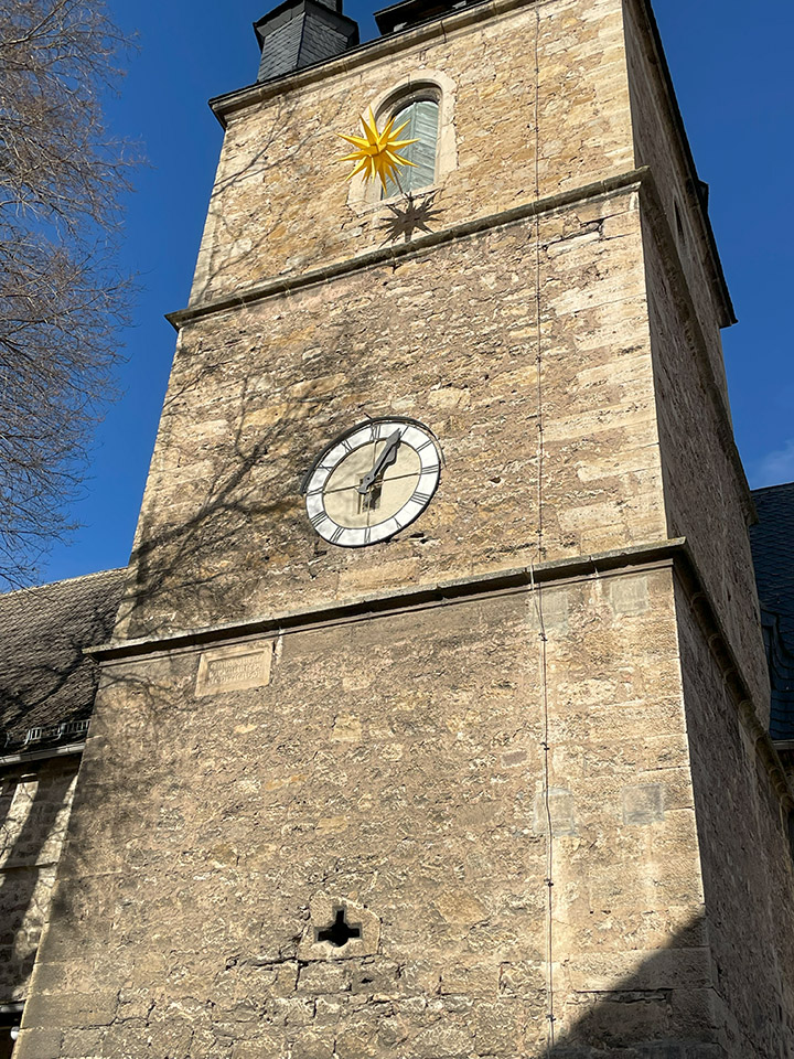 St Michaelis Kirche Reinstädt crossbow slit