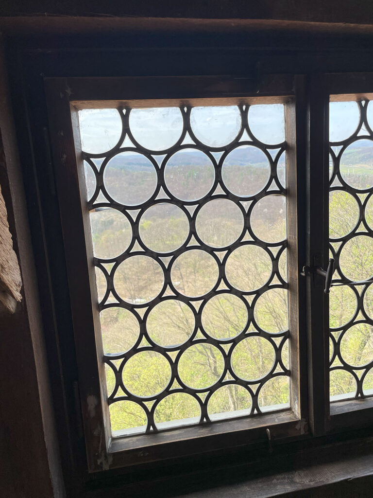 Rondel glass window in the Luther wing of the Wartburg castle